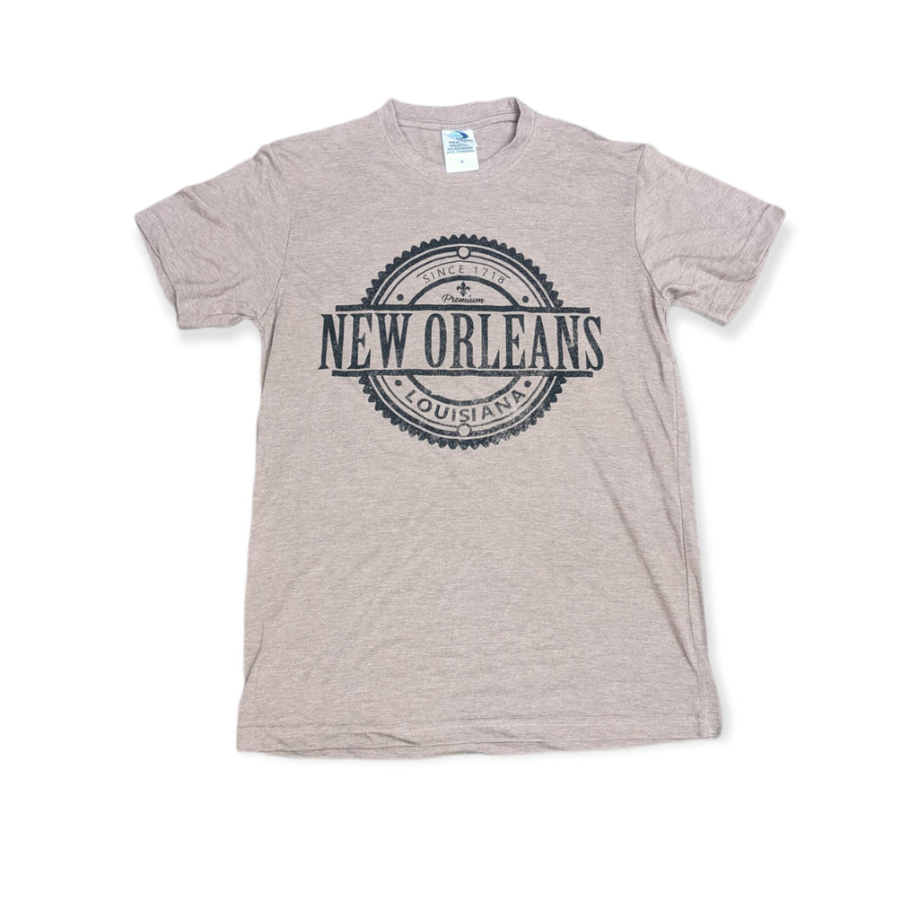 New Orleans Soft Blend Tee — Sand