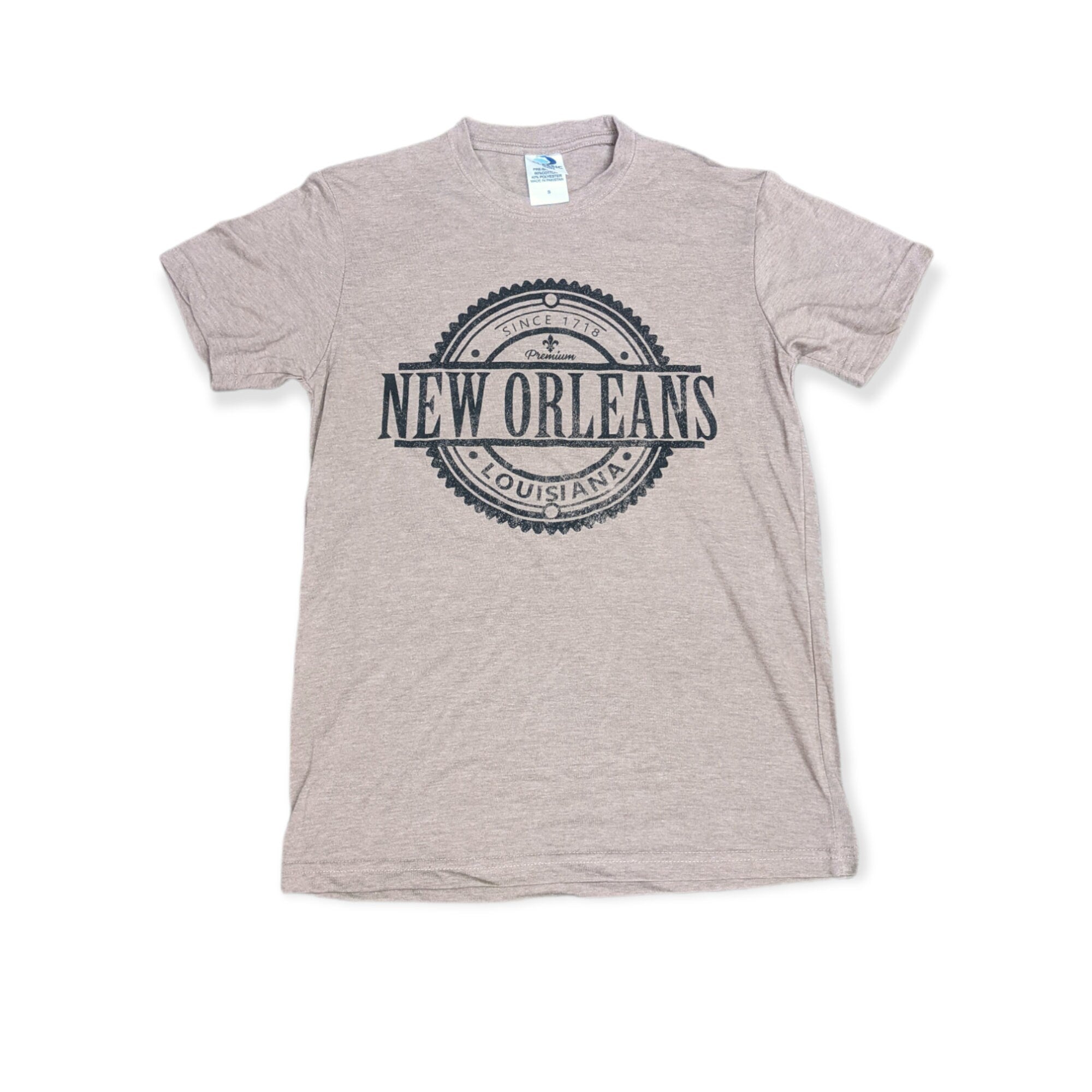 New Orleans Soft Blend Tee — Sand