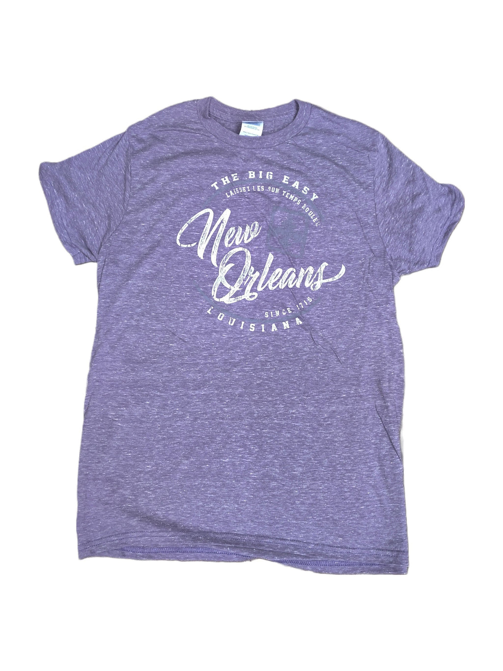 New Orleans Louisiana Unisex Soft-Style Tee – Heather Purple