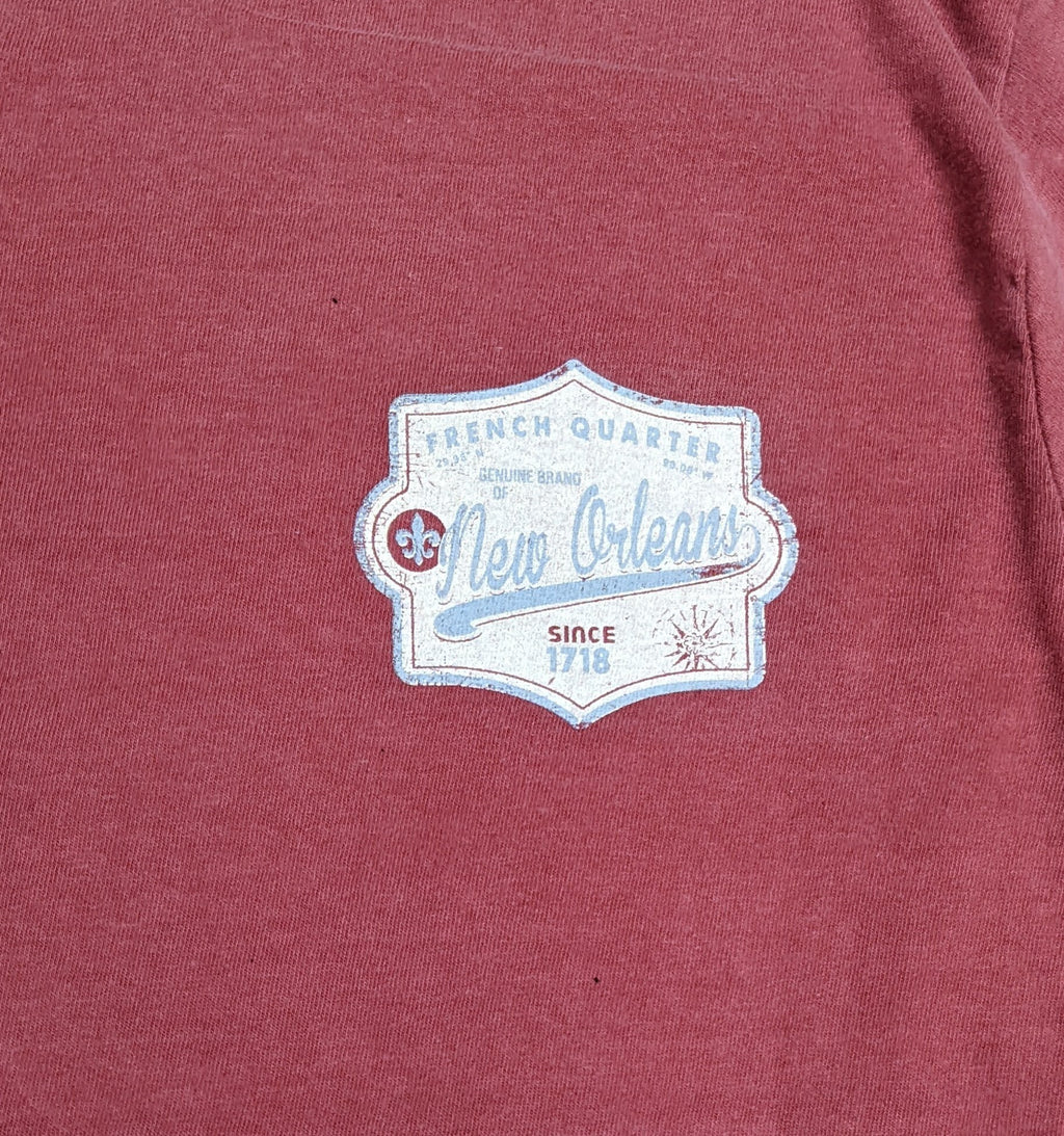 New Orleans Since 1718 Long Sleeve Garment Dyed Tee