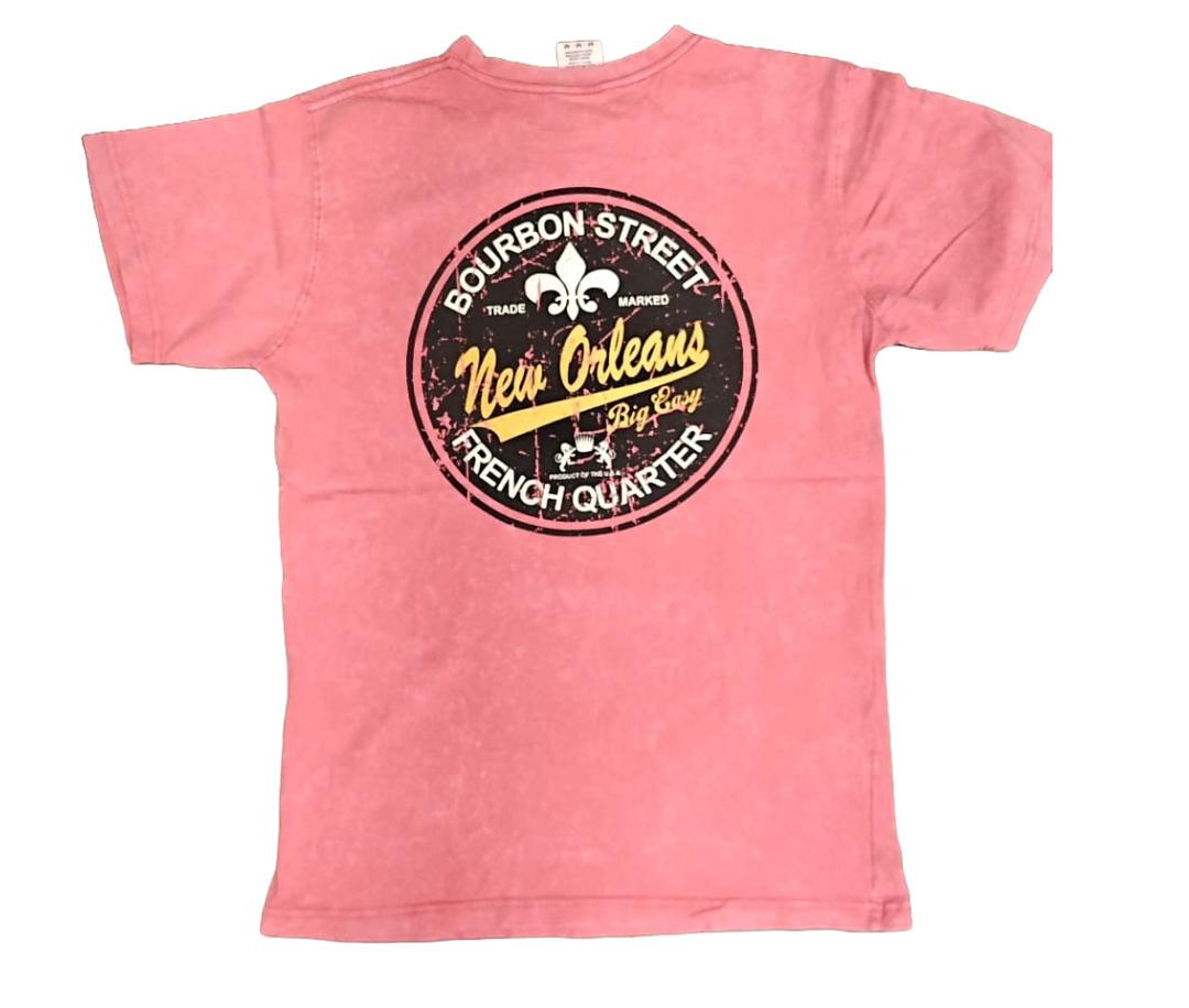 New Orleans Bourbon Street French Quarter Stone Wash Tee