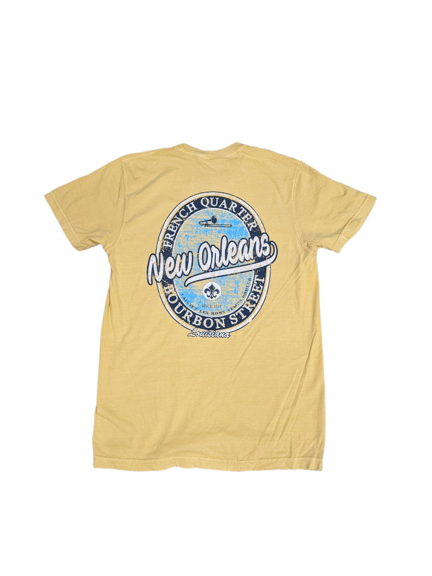 New Orleans 'Bourbon Street' French Quarter T-Shirt | Garment Dyed | Louisiana