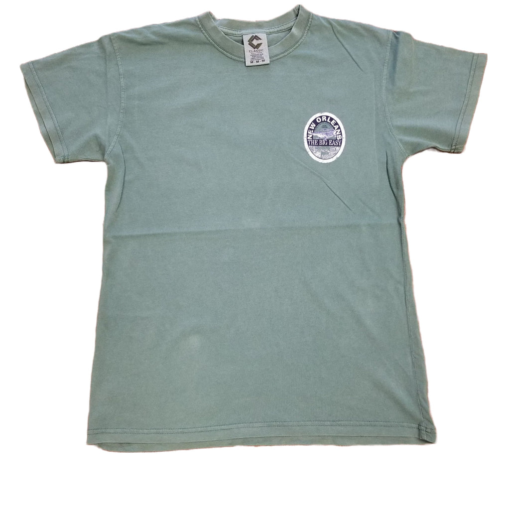 New Orleans 'Swamplands Gator Territory' T-Shirt | The Big Easy | Garment Dyed
