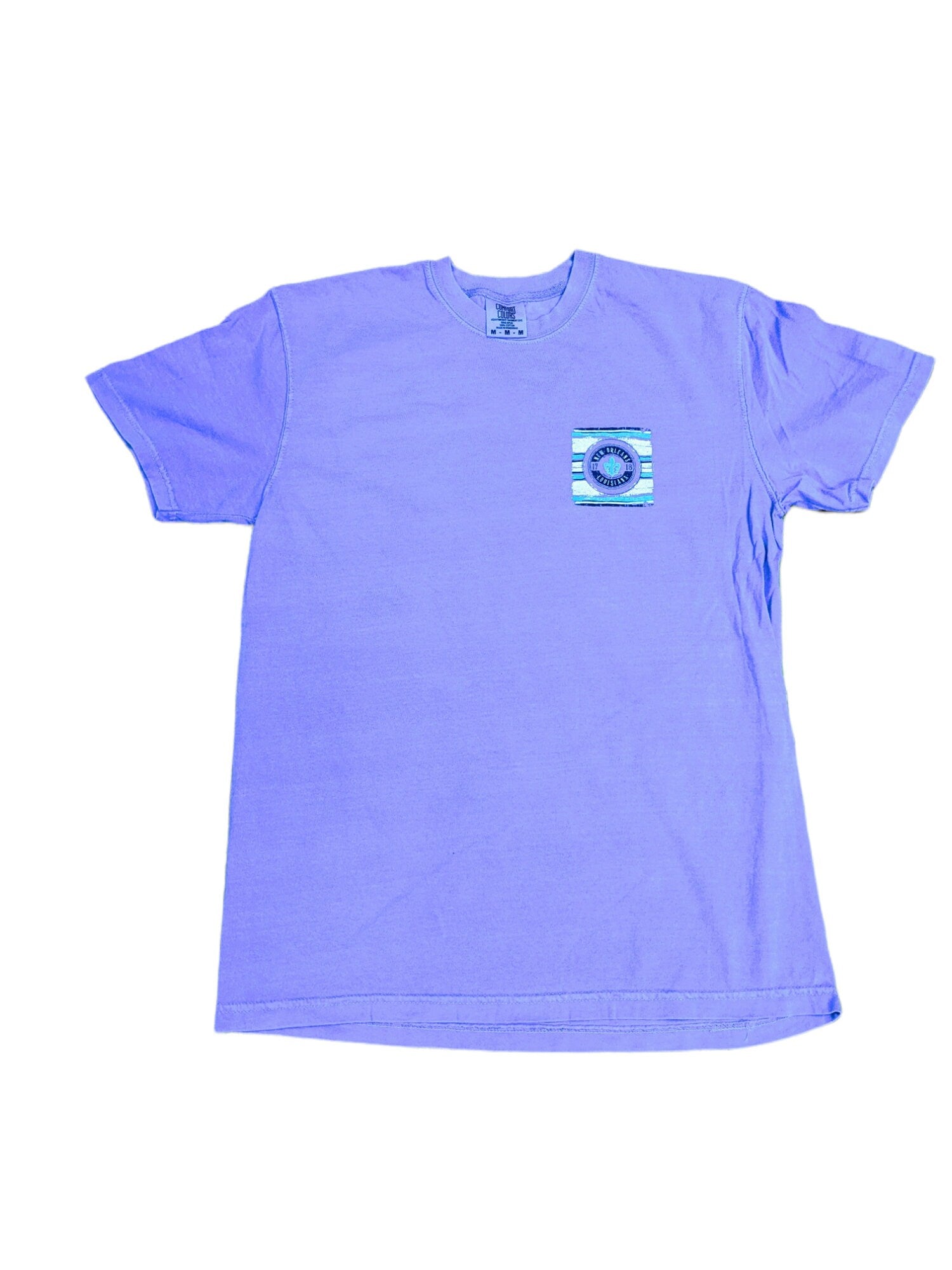 New Orleans Fleur de Lis Garment-Dyed T-Shirt | Unisex Louisiana Tee | Violet