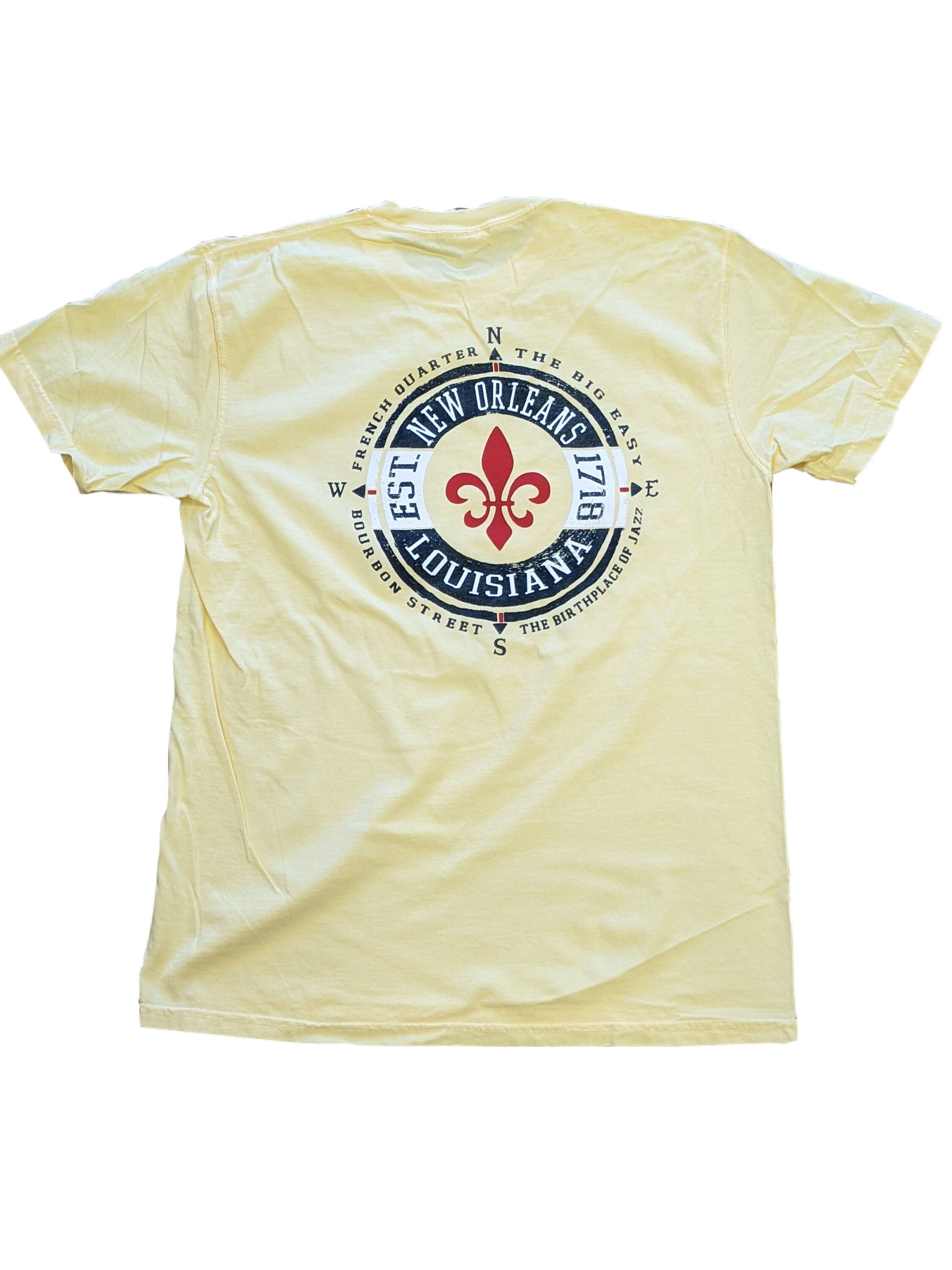 New Orleans Louisiana Unisex Garment-Dyed Soft Tee – Butter Yellow