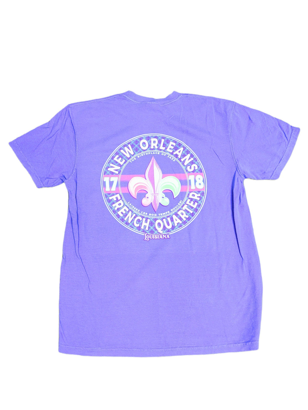 New Orleans French Quarter Unisex Garment-Dyed Tee – Purple