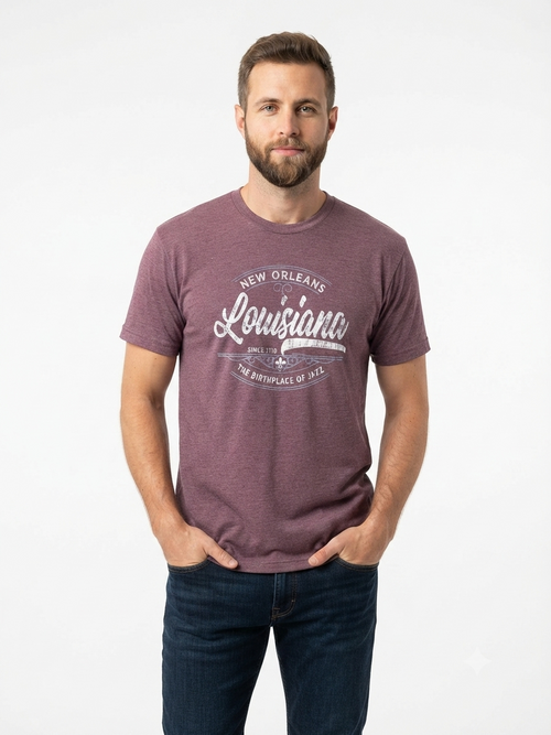 New Orleans Birthplace of Jazz Tee – Vintage Style - Loop Apparel