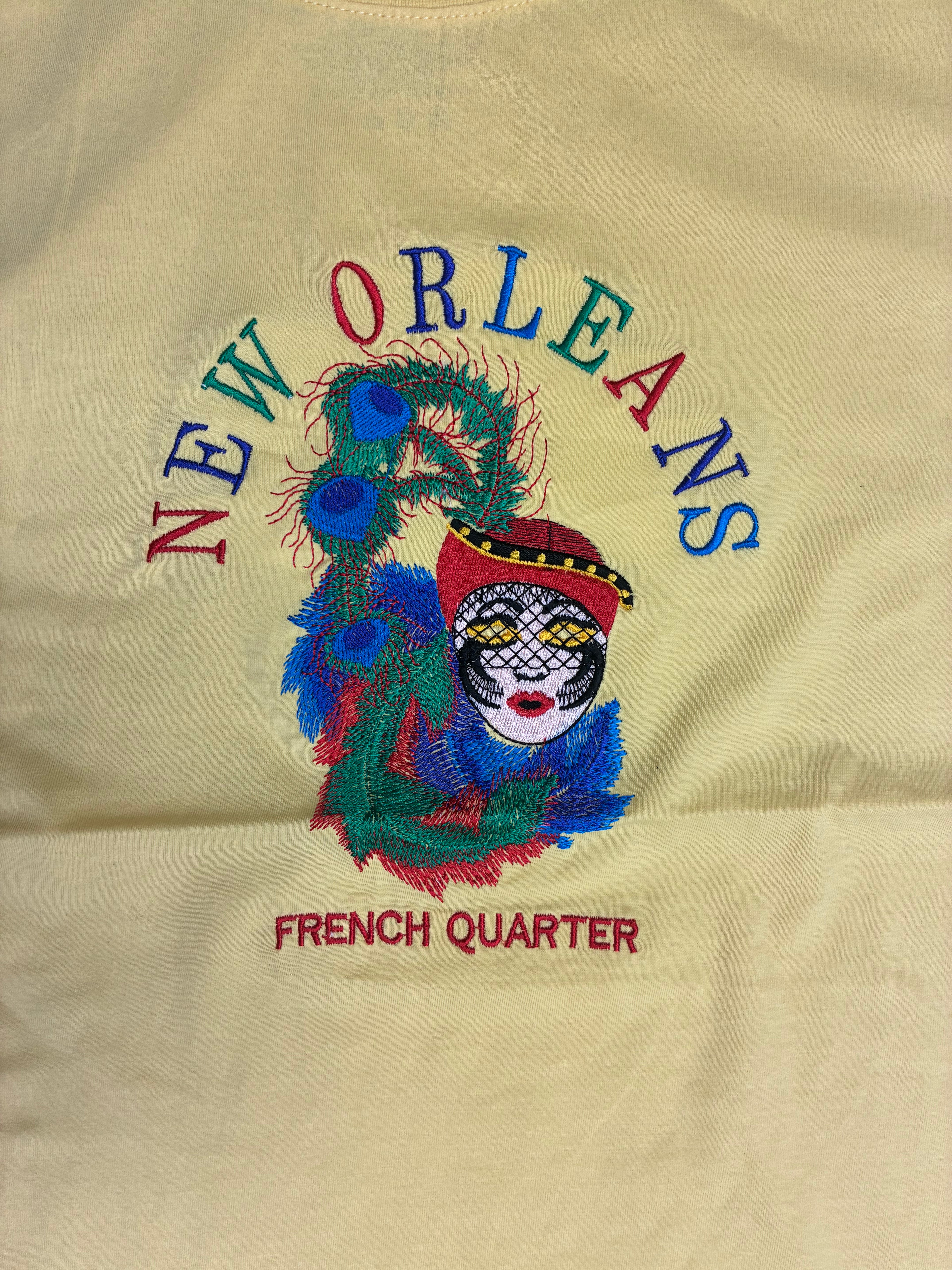 New Orleans French Quarter Embroidered Tee