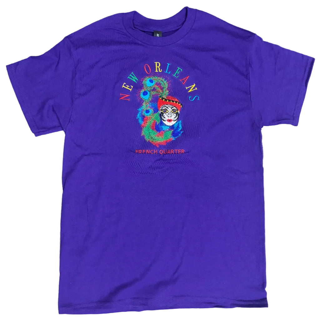 New Orleans French Quarter Embroidered Tee