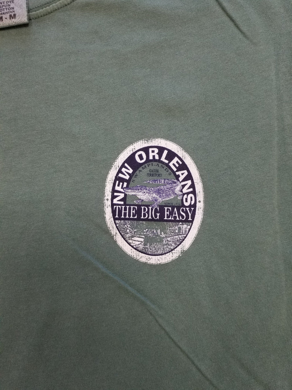 New Orleans 'Swamplands Gator Territory' T-Shirt | The Big Easy | Garment Dyed