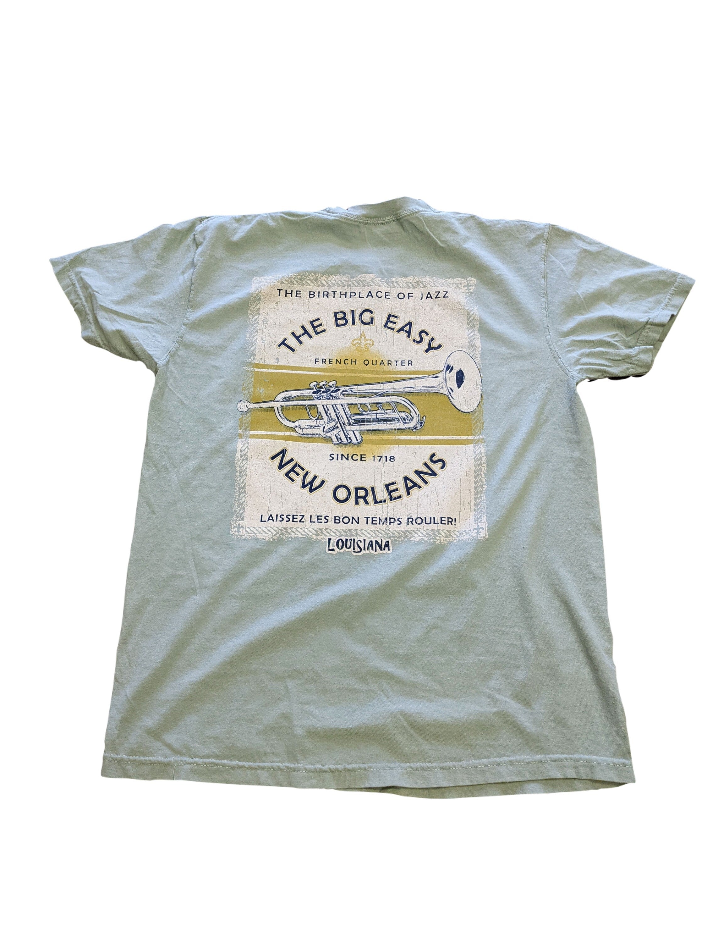 New Orleans 'Birthplace of Jazz' Trumpet T-Shirt | The Big Easy | French Quarter