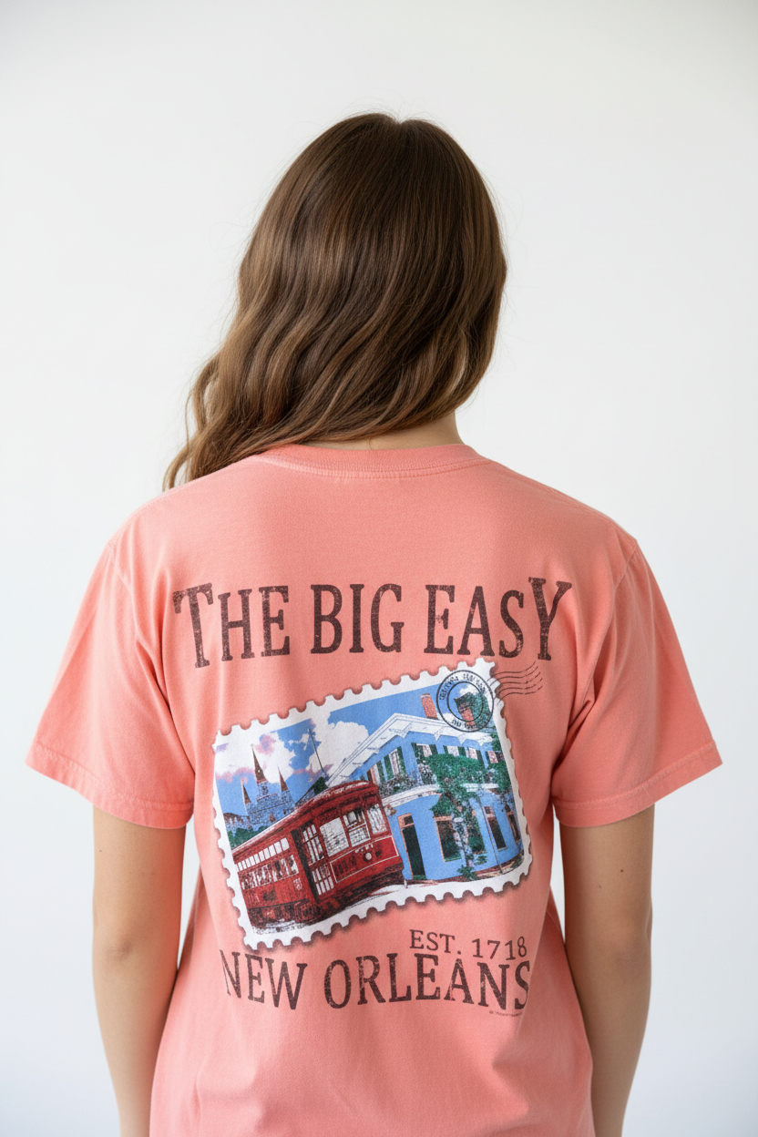 Big Easy Tee - Female Model Back