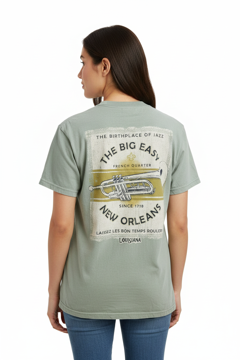 Birthplace of Jazz Tee – Female Model