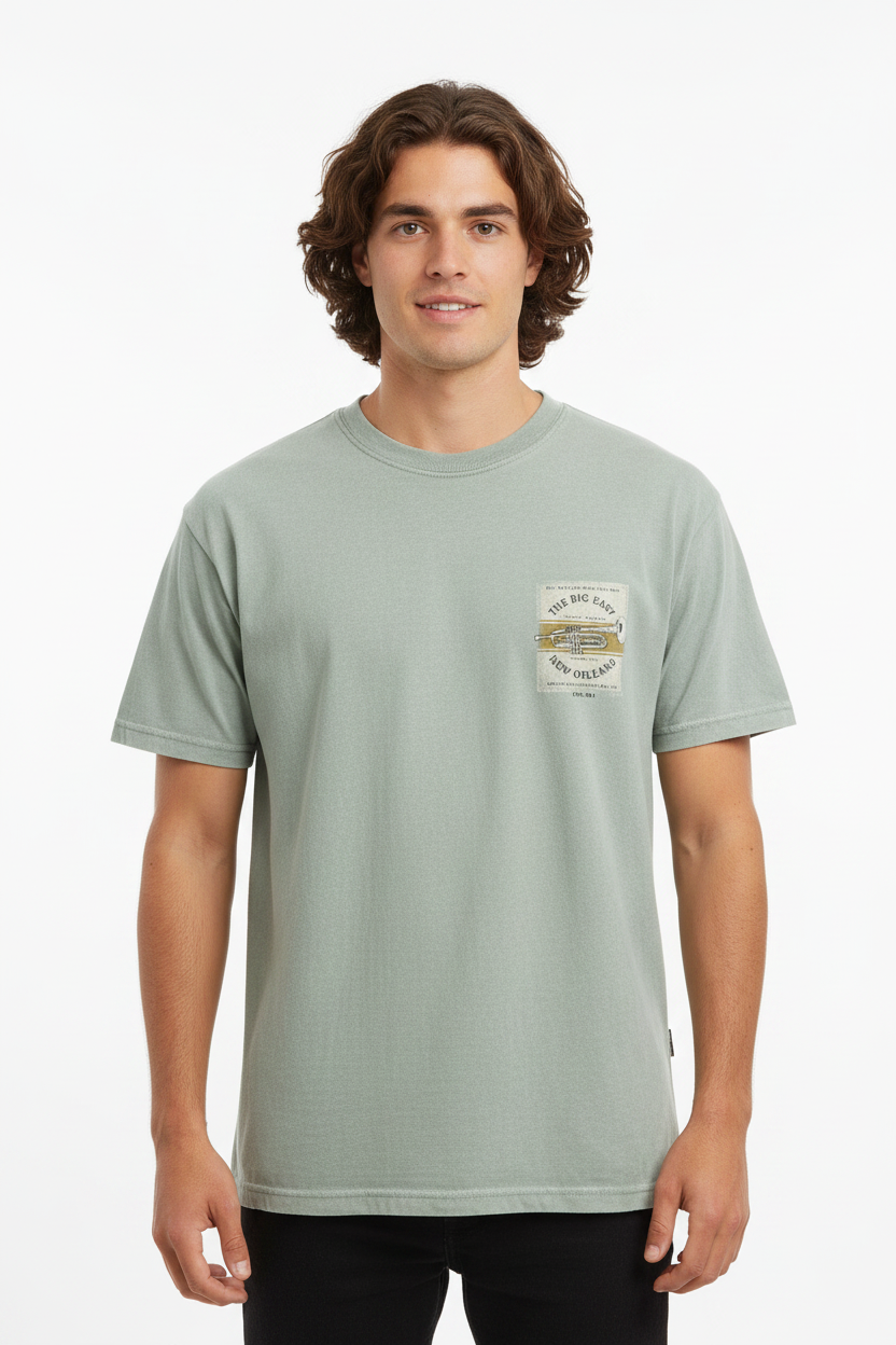 Birthplace of Jazz Tee – Male Model Accurate
