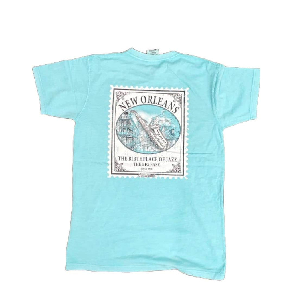 New Orleans Jazz T-Shirt | Unisex NOLA Music Tee | Seafoam