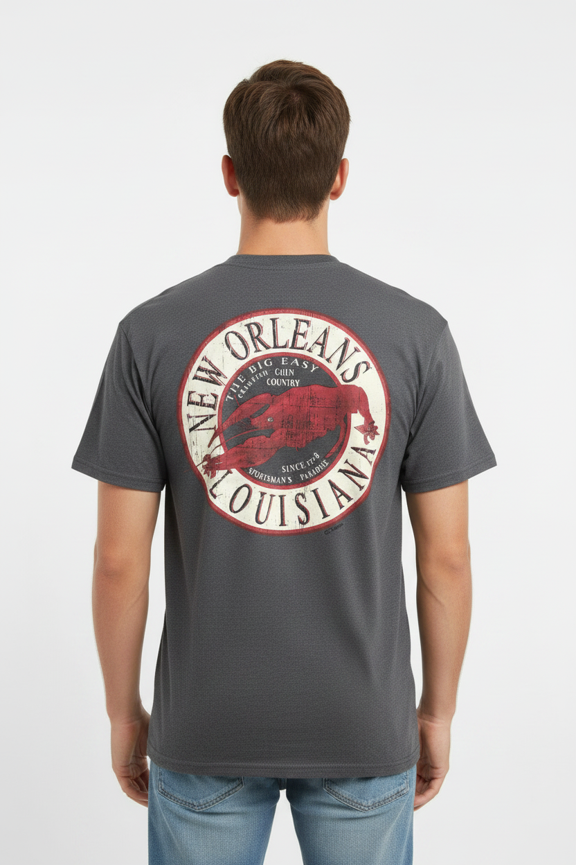 Crawfish Tee - Male Back