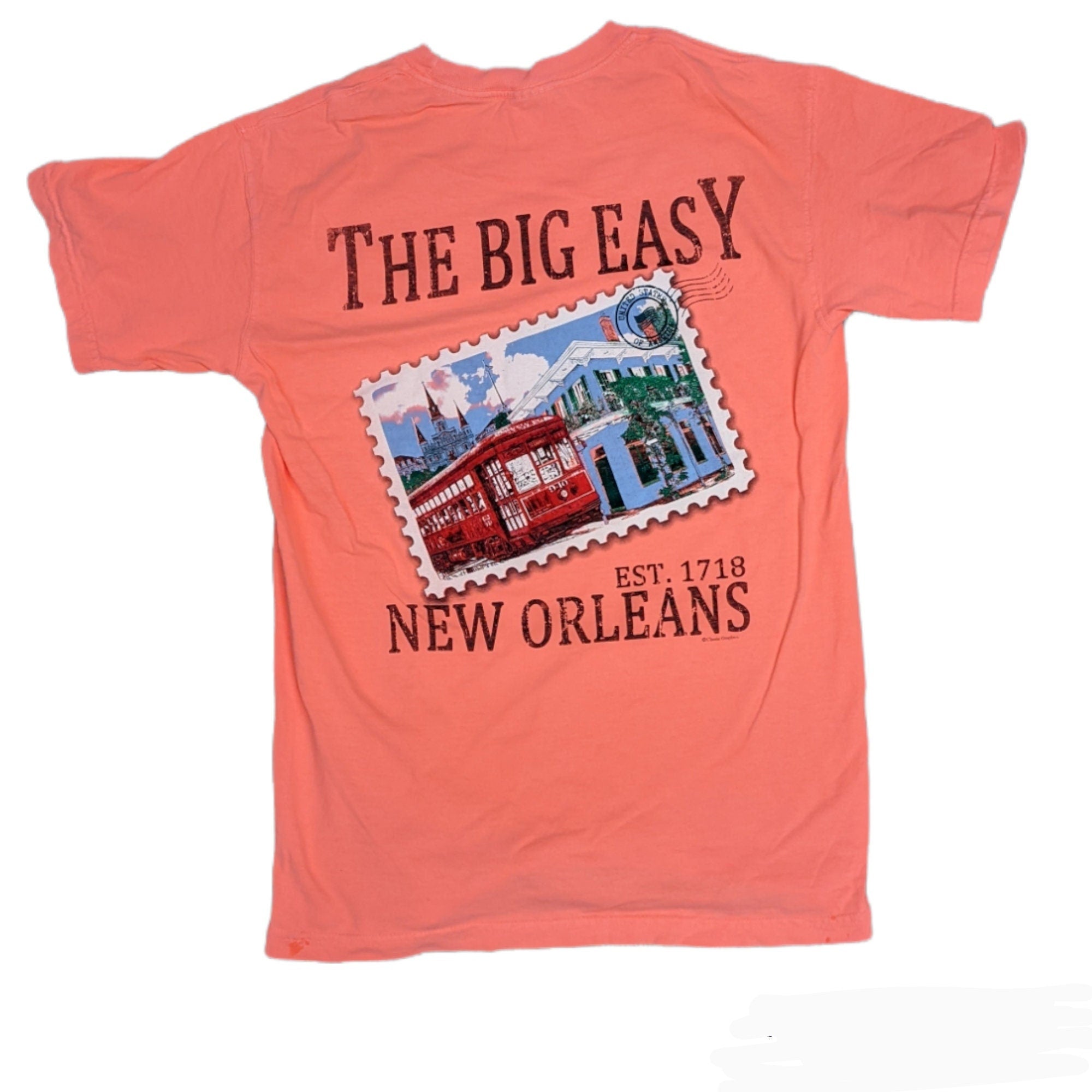 New Orleans Big Easy Garment-Dyed T-Shirt | Unisex NOLA Tee