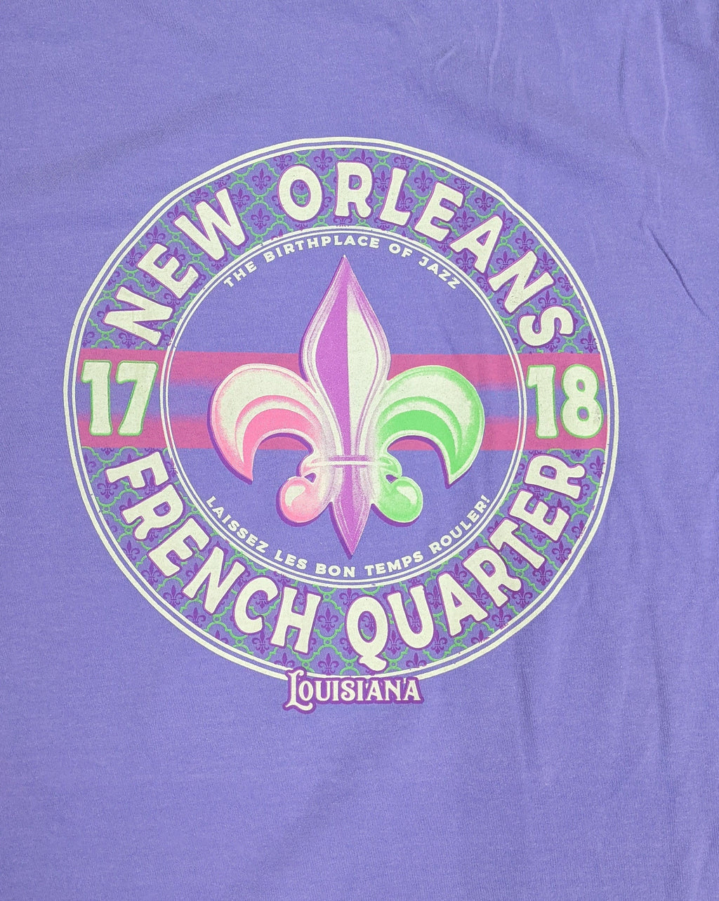 New Orleans French Quarter Unisex Garment-Dyed Tee – Purple