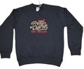 New Orleans 'Bourbon Street French Quarter' Crewneck Sweatshirt | Black & Heather Grey