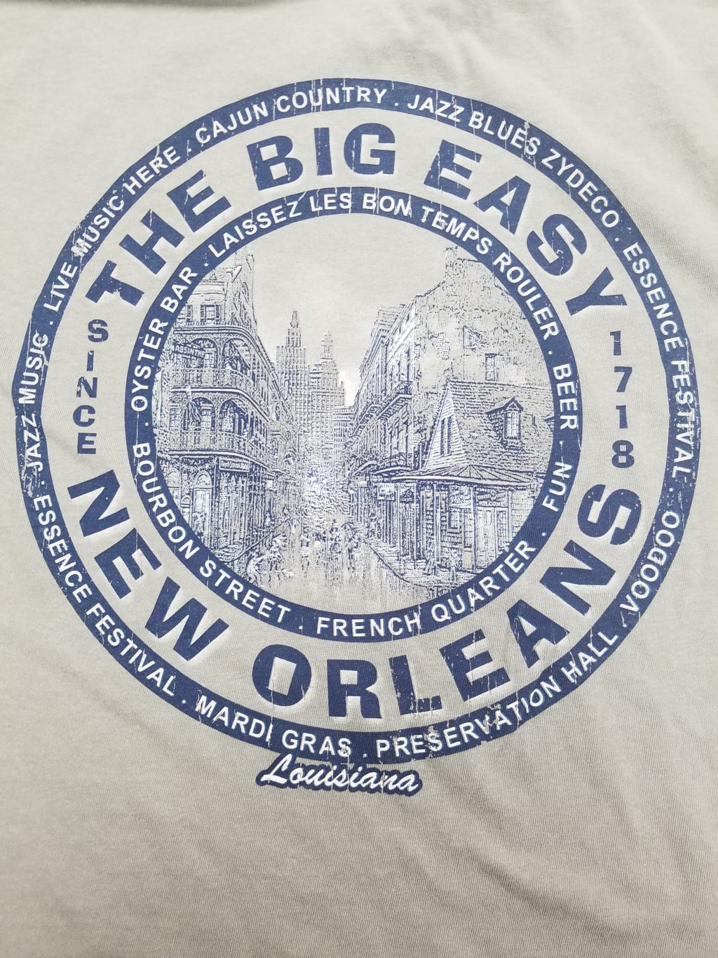 New Orleans The Big Easy Garment Dyed Tee