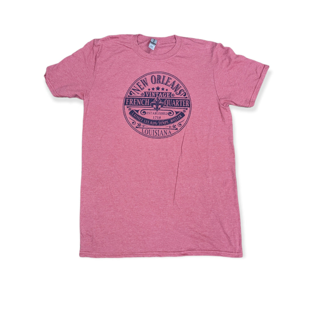 French Quarter Vintage Tee – Crimson
