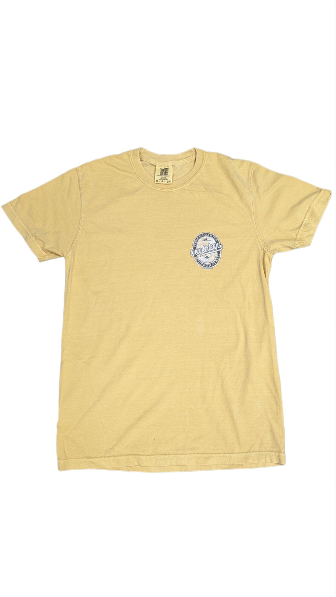 New Orleans 'Bourbon Street' French Quarter T-Shirt | Garment Dyed | Louisiana