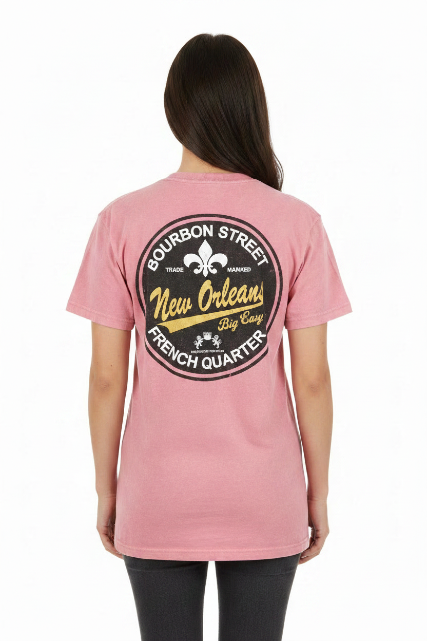 Female Back Pink Stonewash