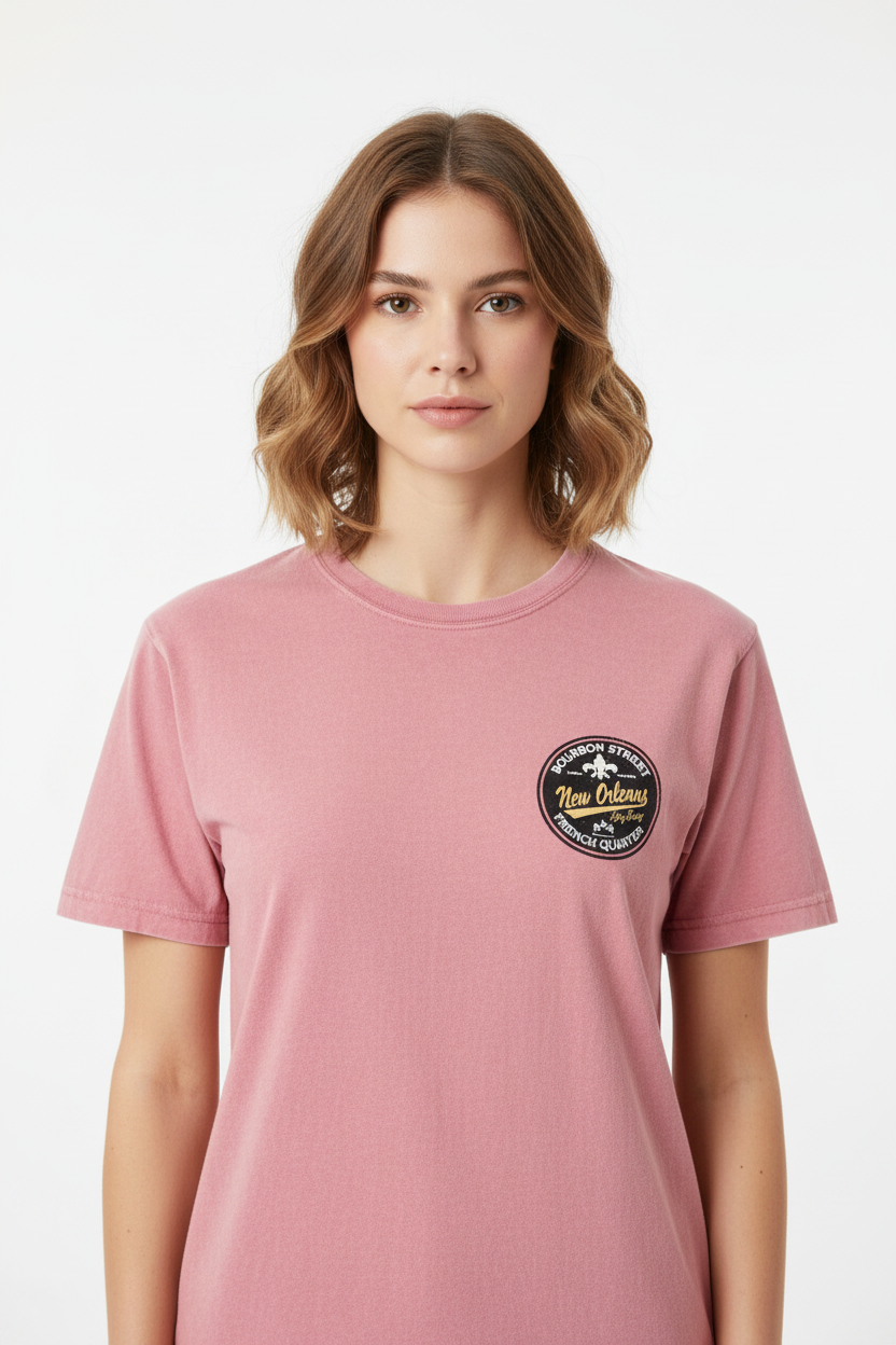 Female Front Pink Stonewash