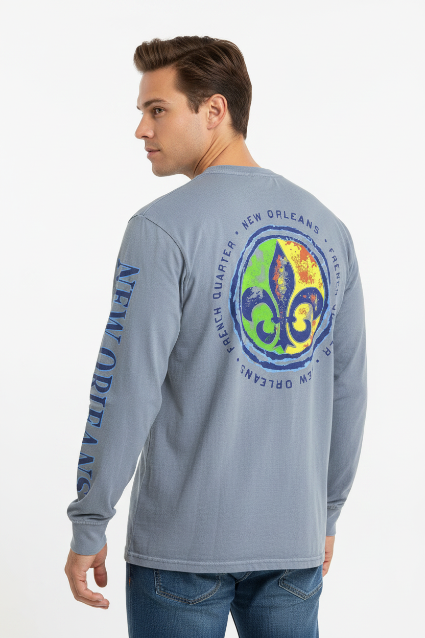 Fleur-de-Lis Long Sleeve – Male Back