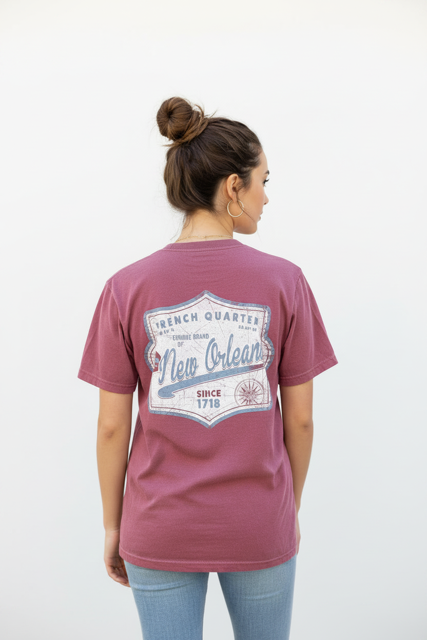 French Quarter Tee - Same Model Back