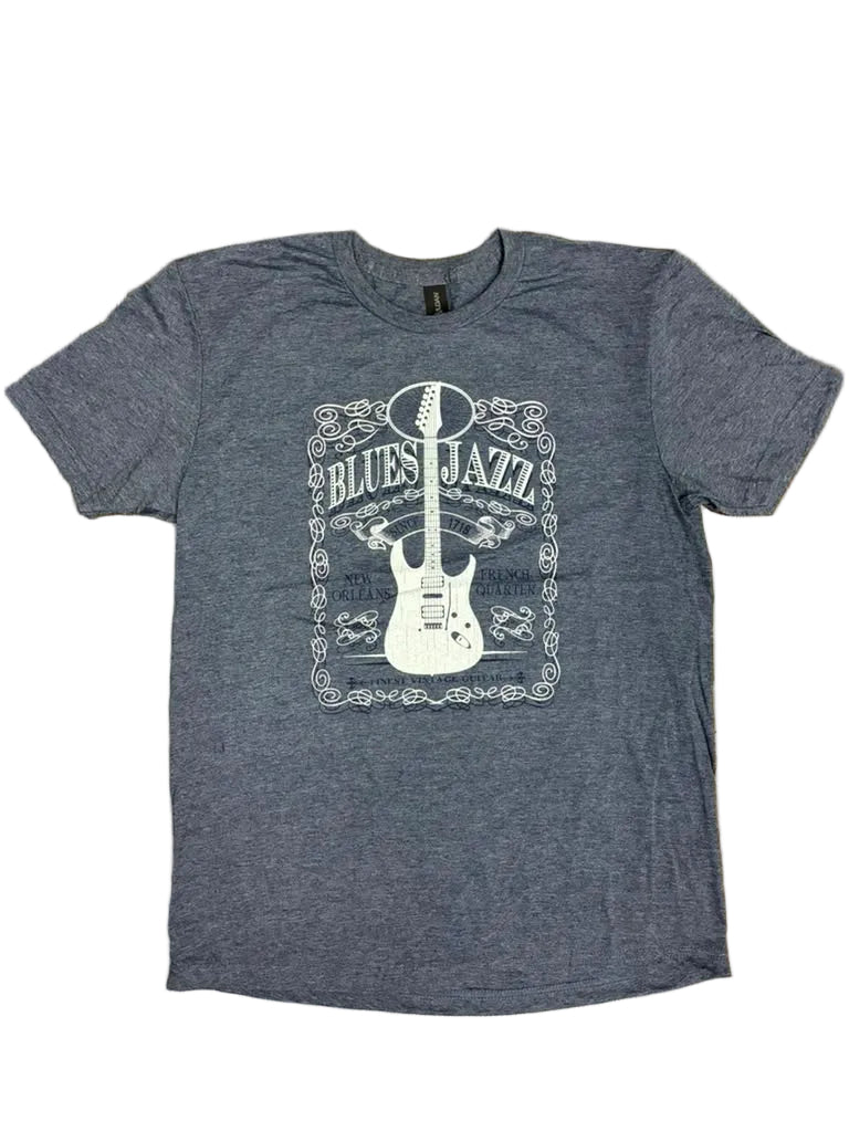New Orleans Blues Jazz Guitar Tee