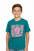 Kids New Orleans Fleur Tee - Boy Model Zoomed