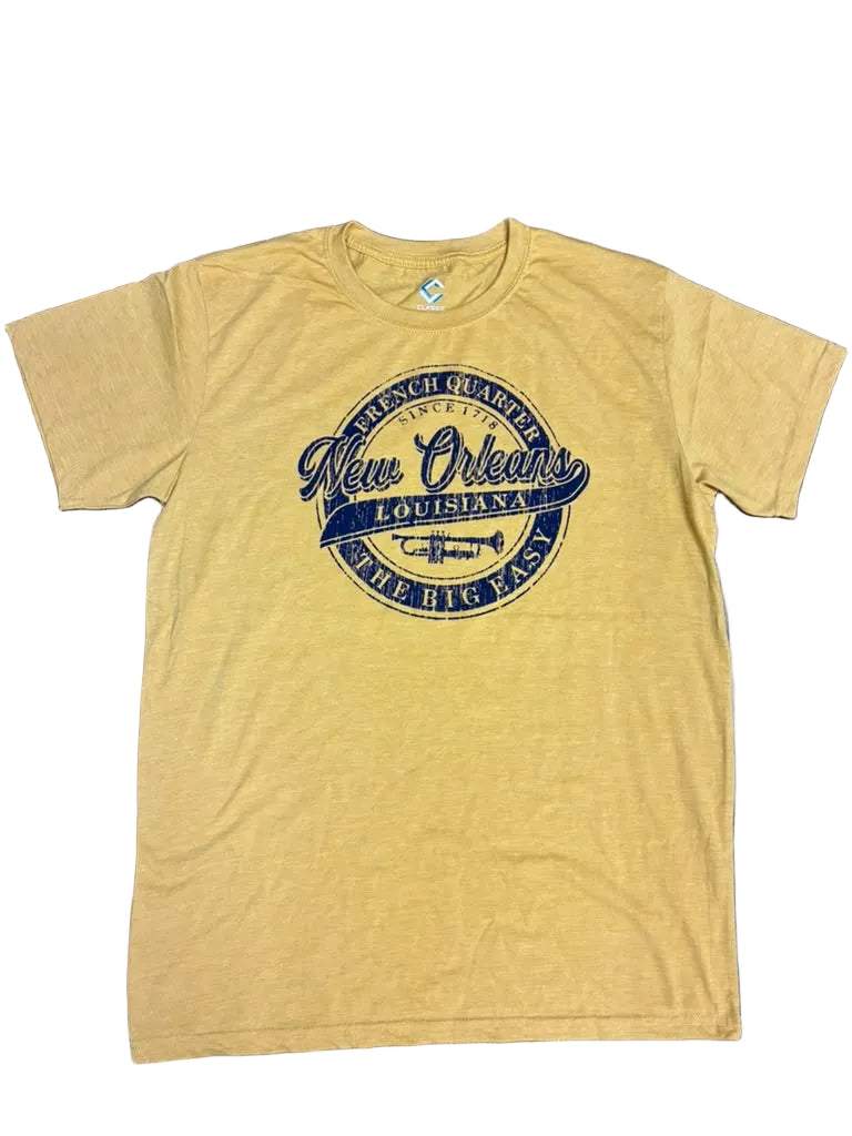 New Orleans French Quarter The Big Easy Trumpet Tee