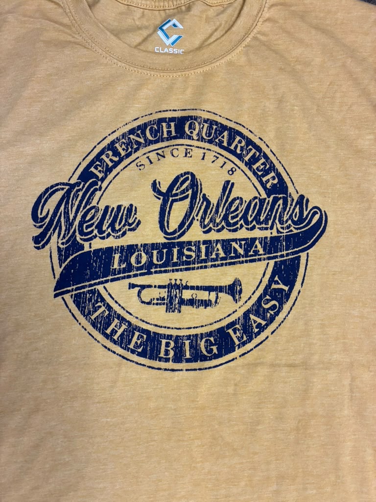 New Orleans French Quarter The Big Easy Trumpet Tee
