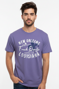 New Orleans French Quarter Purple Tee - Male