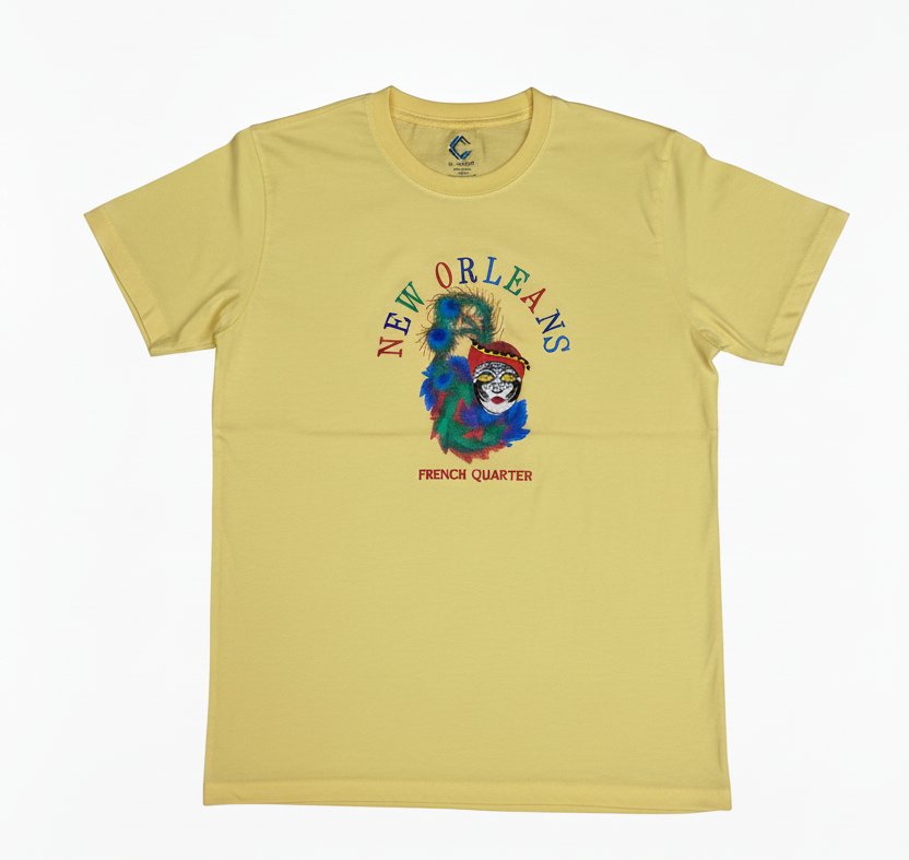 New Orleans French Quarter Tee - Zoomed In Same Design