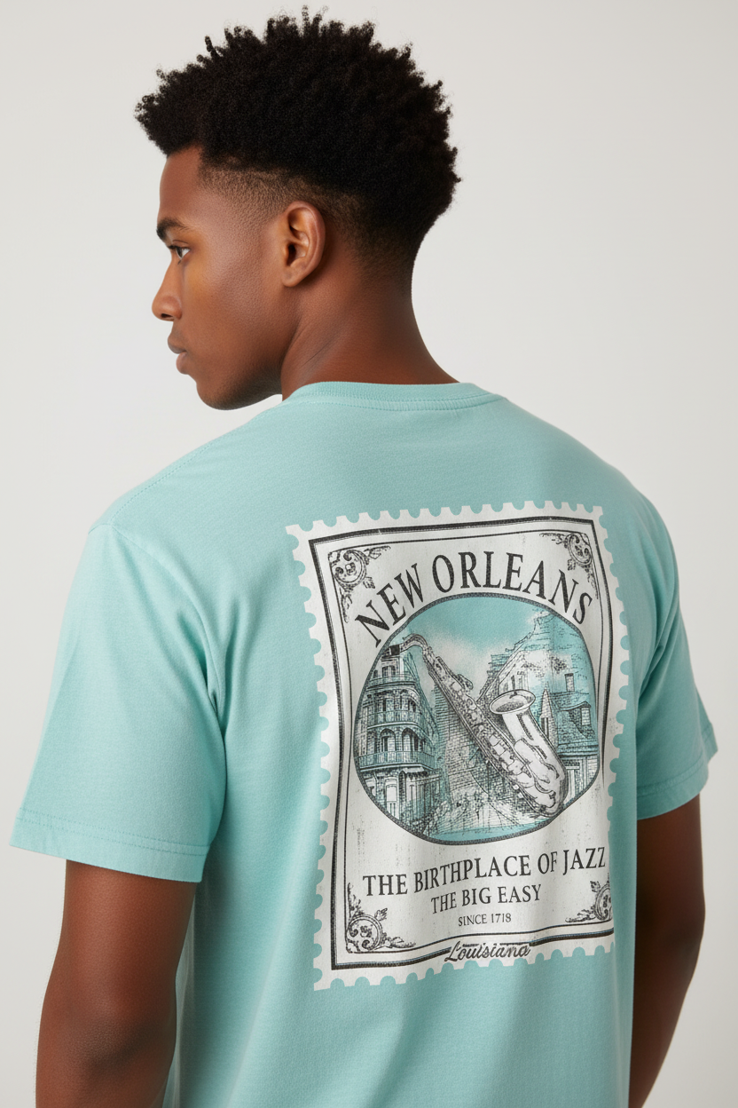 New Orleans Tee Zoomed Model