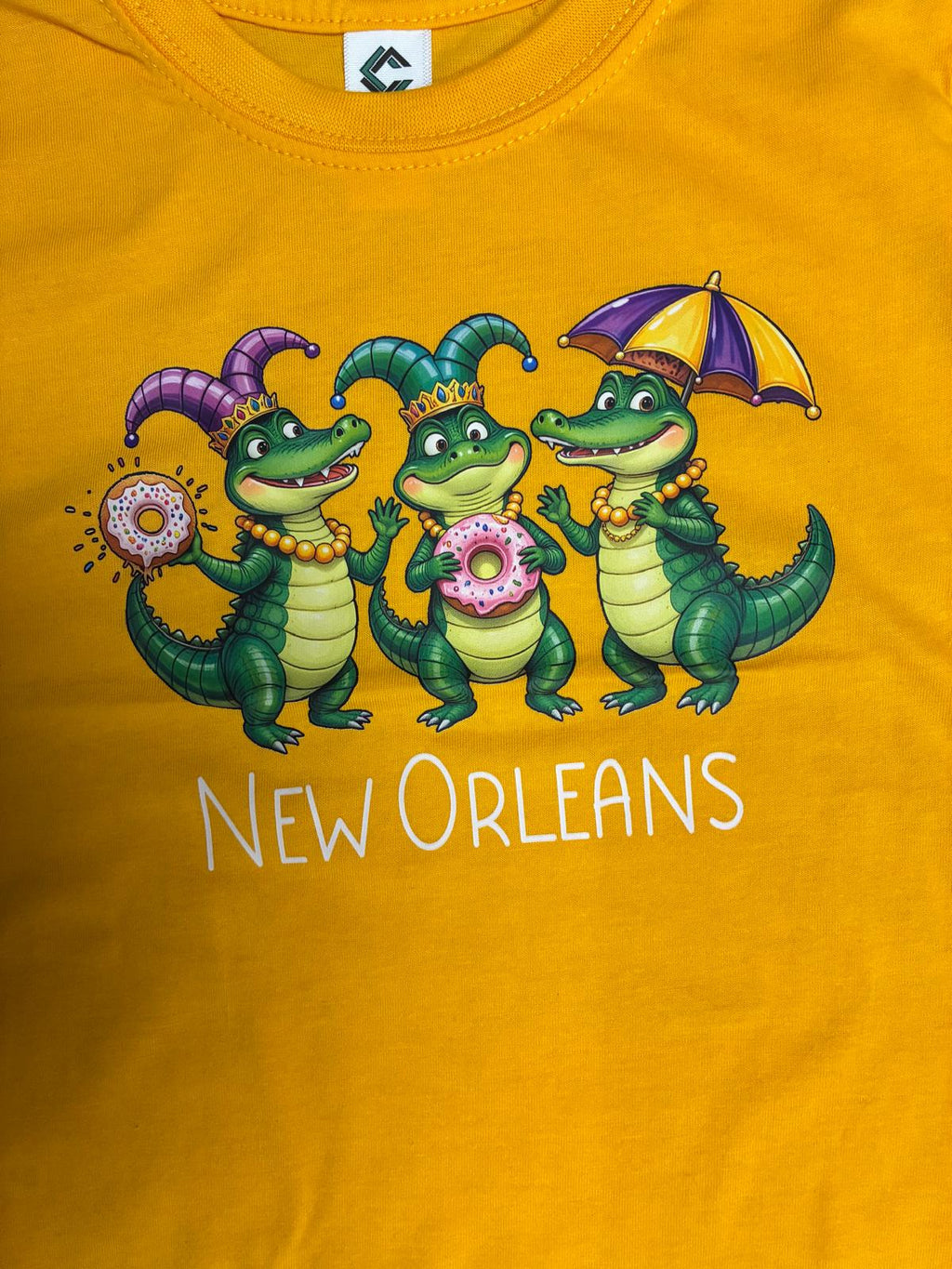 Mardi Gras Gators New Orleans Toddler Tee - Loop Apparel