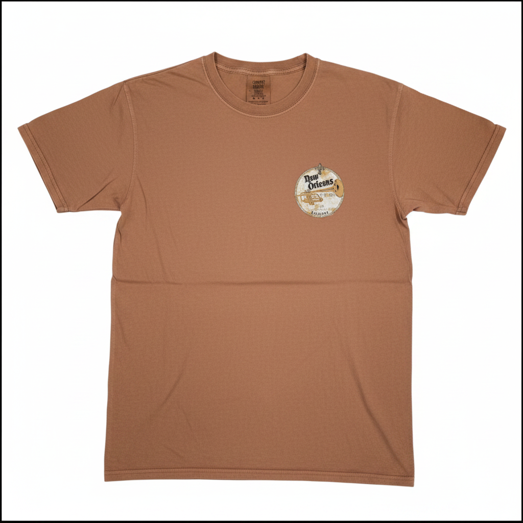 Trumpet Tee - Front Correct Yam Color