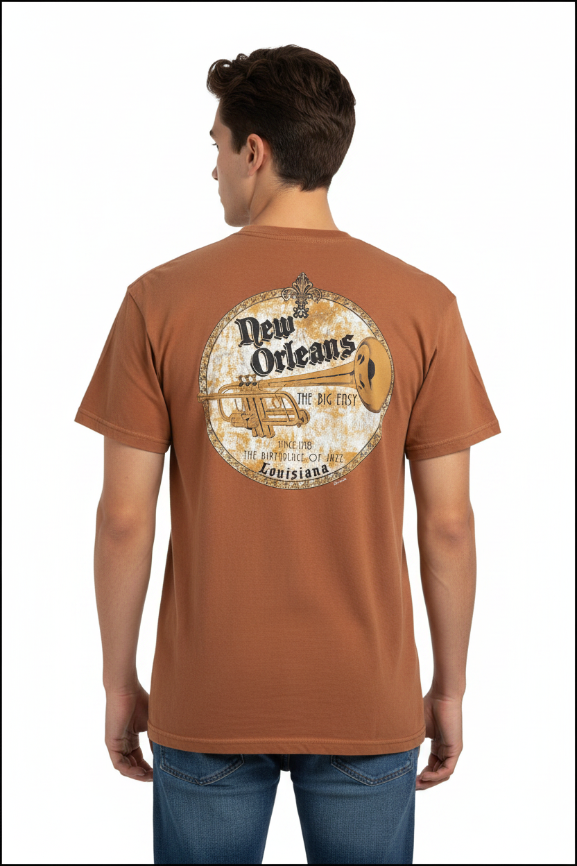 Trumpet Tee - Male Back
